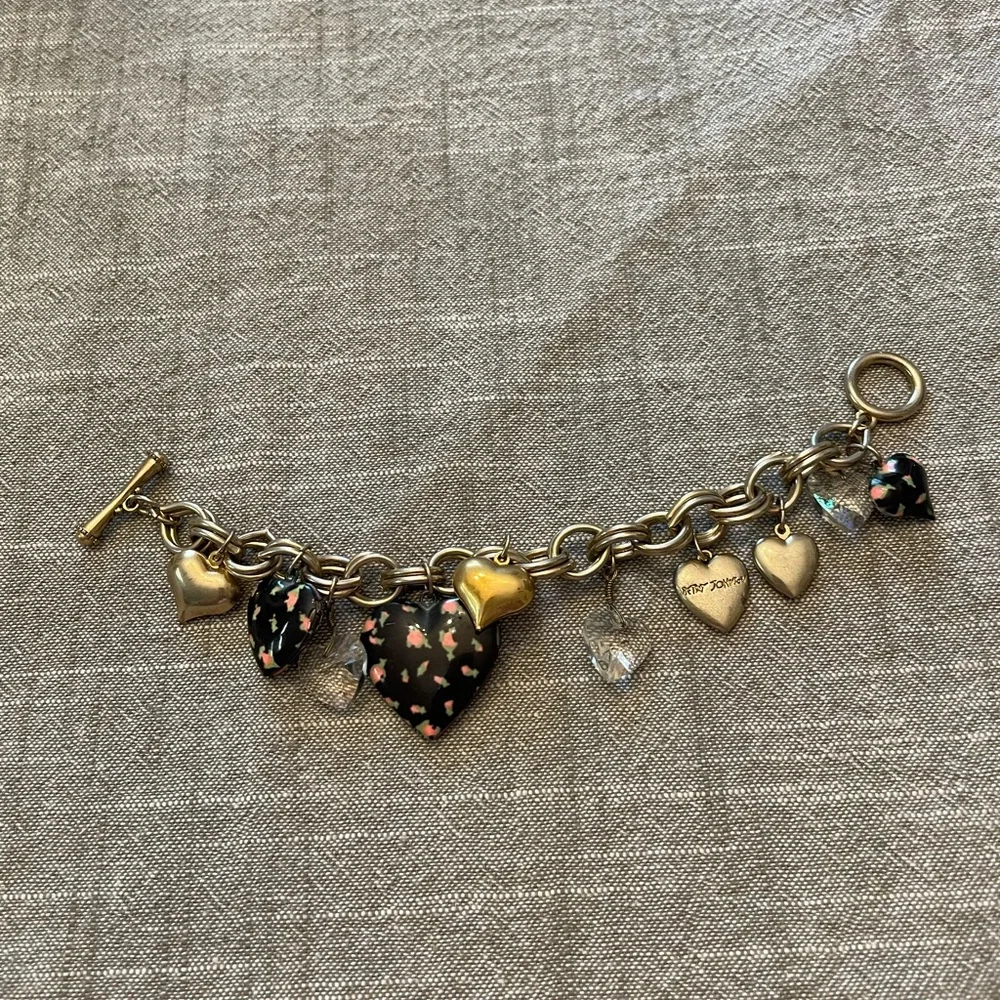 Betsey Johnson Gold and Silver Charm Bracelet - Picture 3 of 10